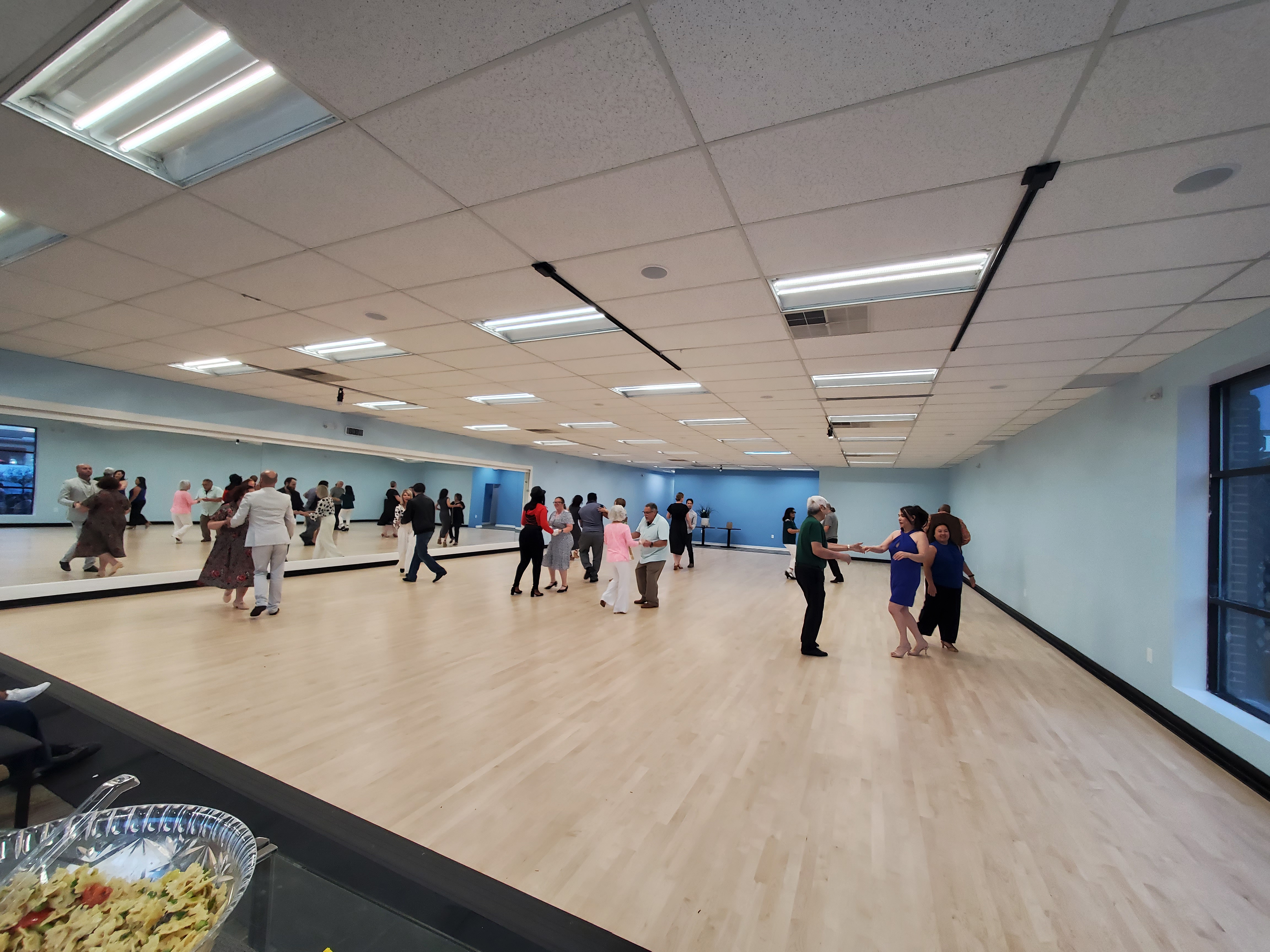 Group dance class practice at Arthur Murray Grosse Pointe Woods Studio