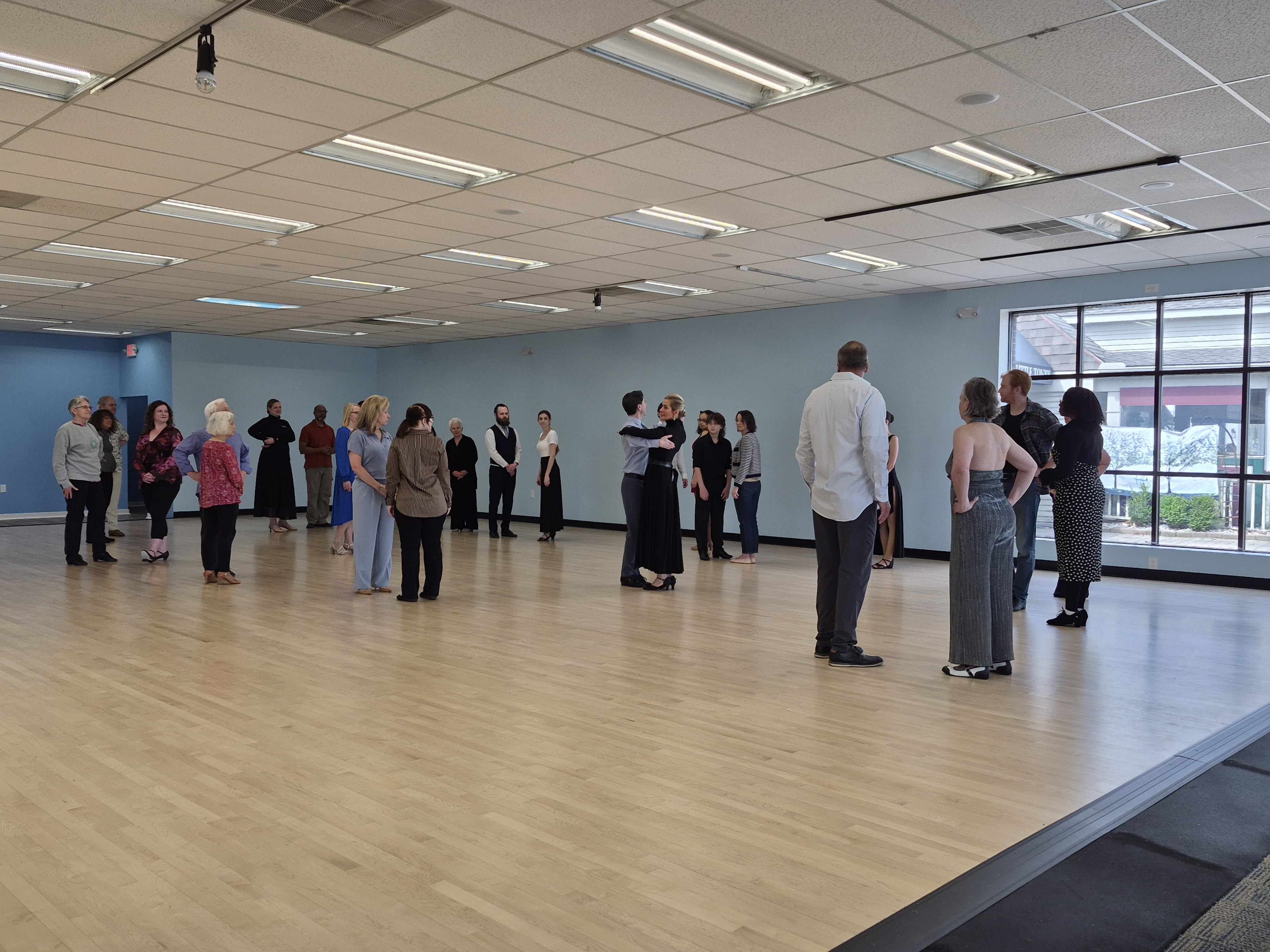 Singles and couples having fun at Arthur Murray Grosse Pointe Woods studio