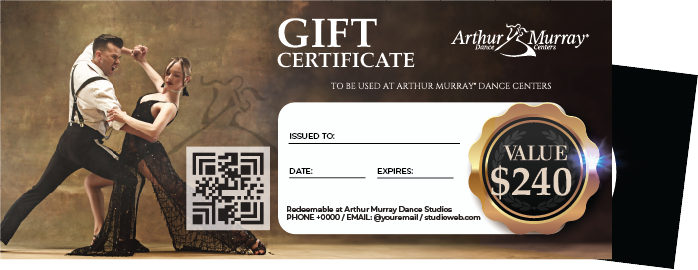 Deluxe Gift Certificate Arthur Murray Grosse Pointe