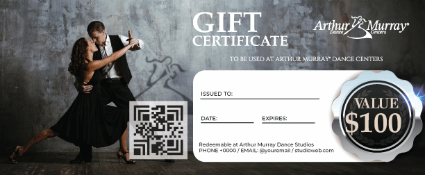 Standard Gift Certificate Arthur Murray Grosse Pointe
