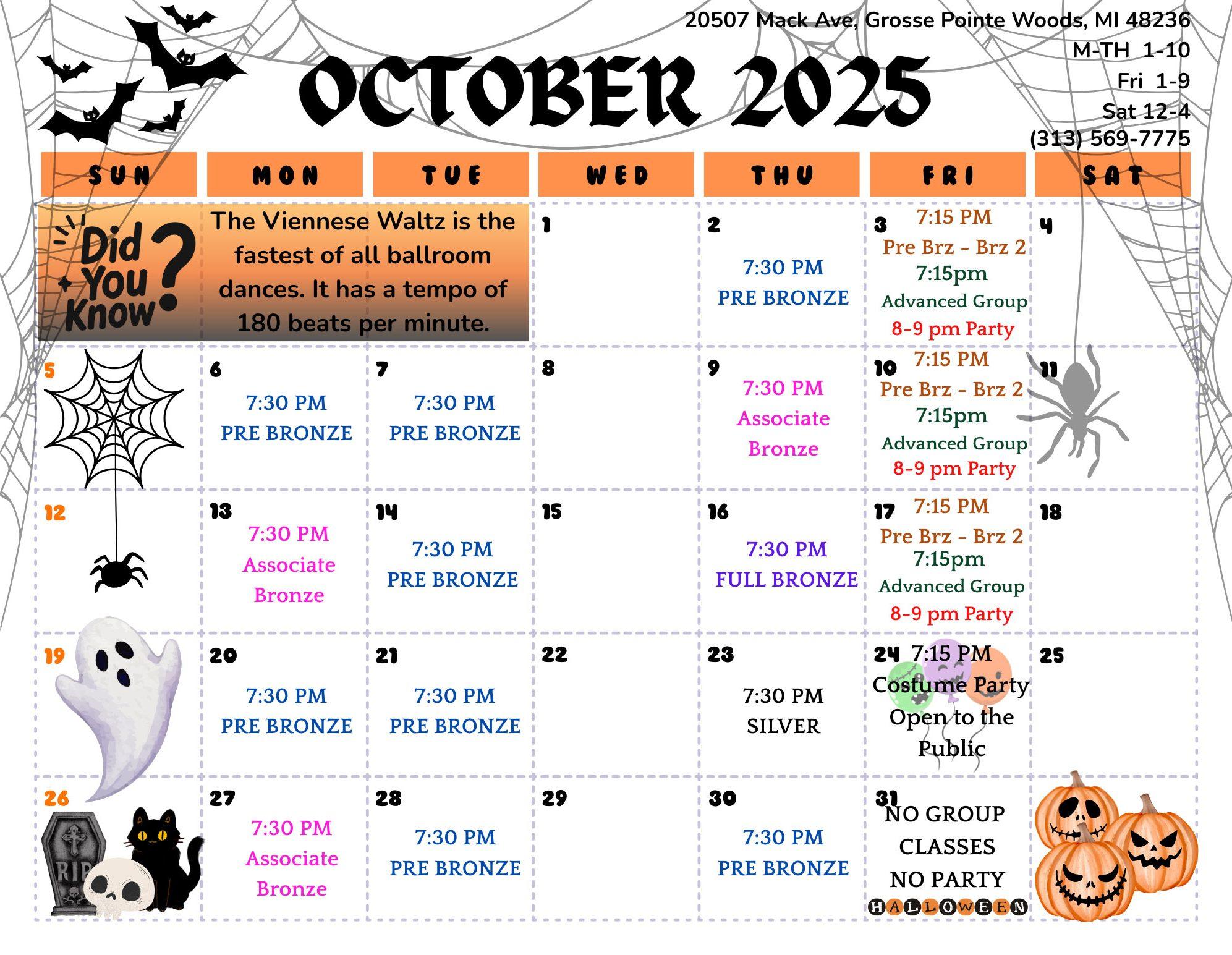 October 2025 Calendar